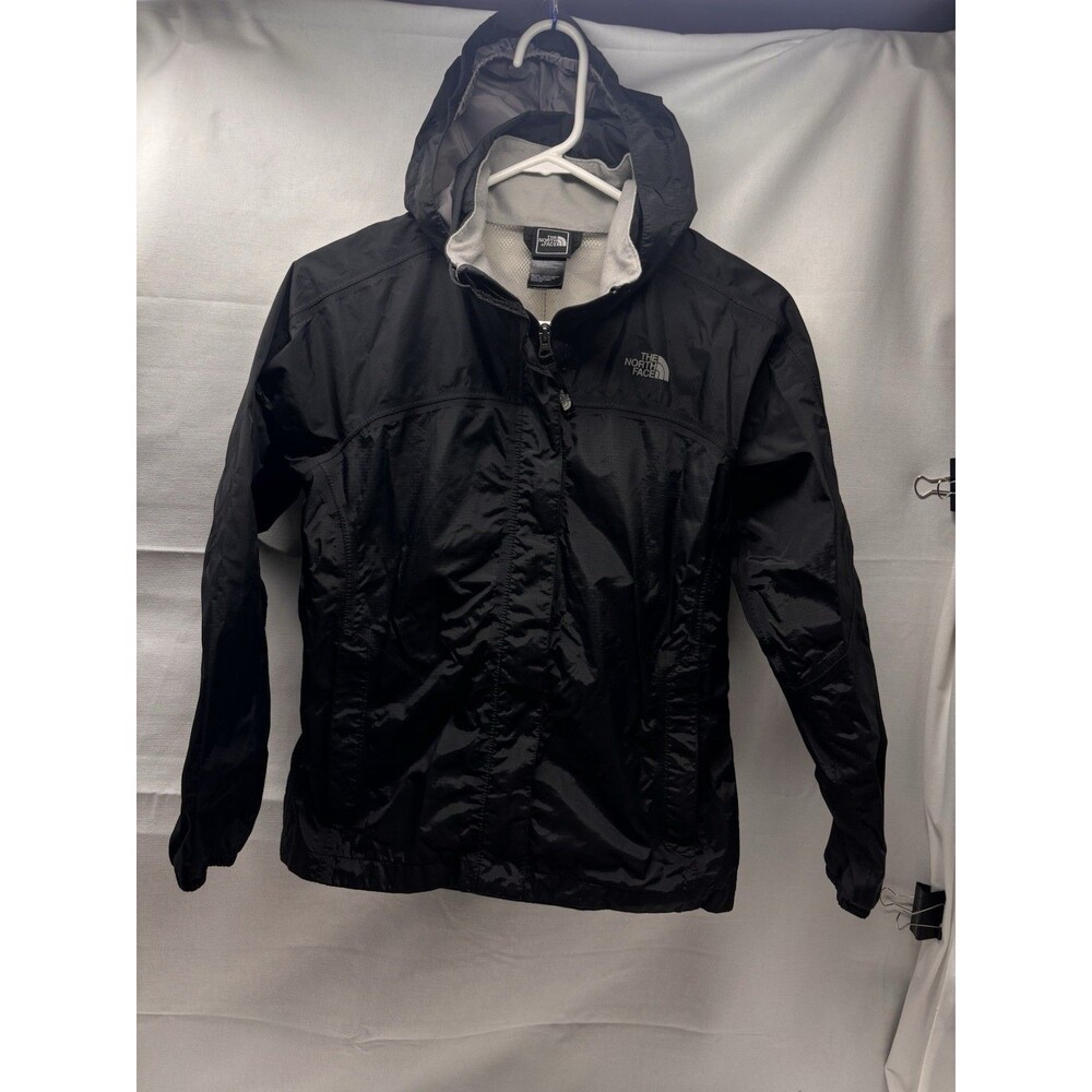 The North Face HyVent Women’s Small Black Hooded Rain Jacket Waterproof